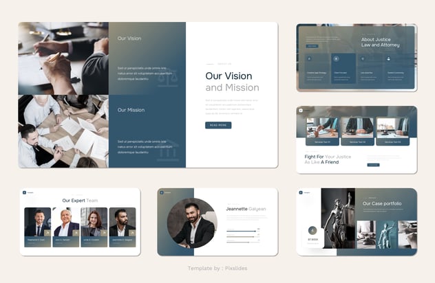 法律与律师服务介绍PPT模板 - PPT派