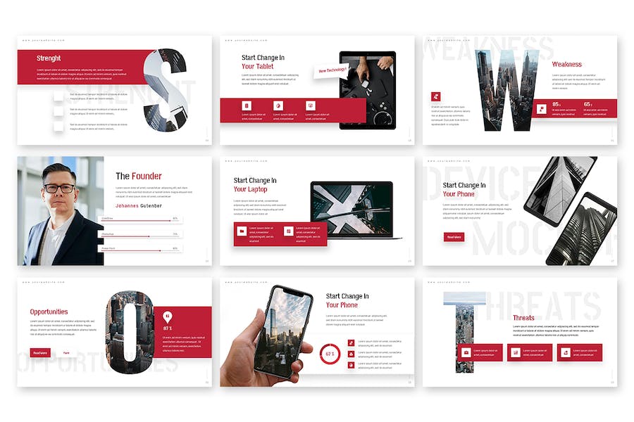 创意设计作品集展示Keynote模板 - PPT派