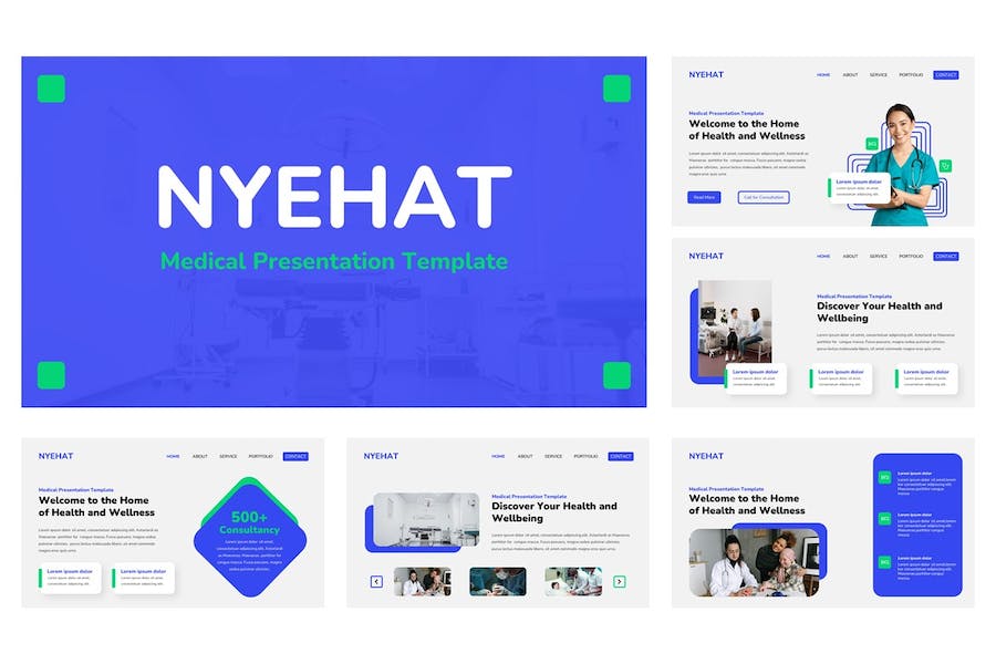 医疗保健健康方案展示Keynote模板 - PPT派