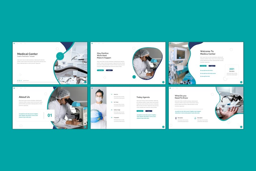 医疗中心管理方案展示PPT模板 - PPT派