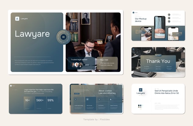 法律与律师服务介绍PPT模板 - PPT派