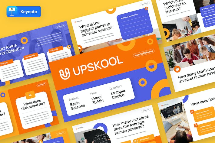 在线教育知识竞赛答题Keynote模板 - PPT派