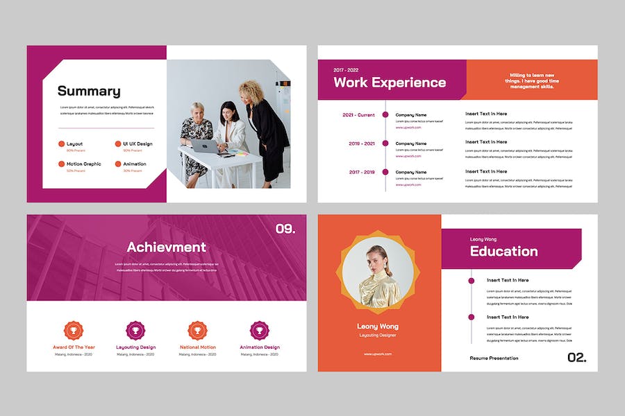 个人简历求职展示方案PPT模板 - PPT派