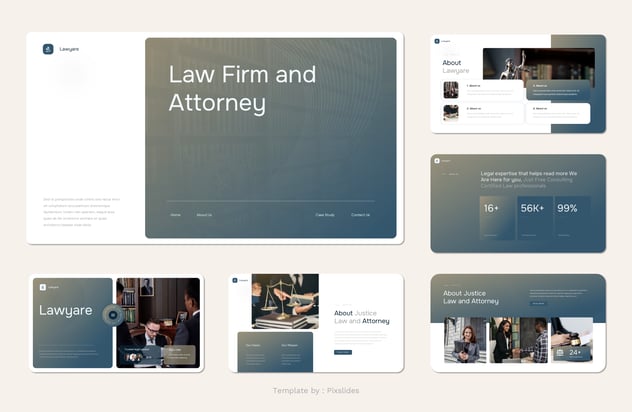 法律与律师服务介绍PPT模板 - PPT派
