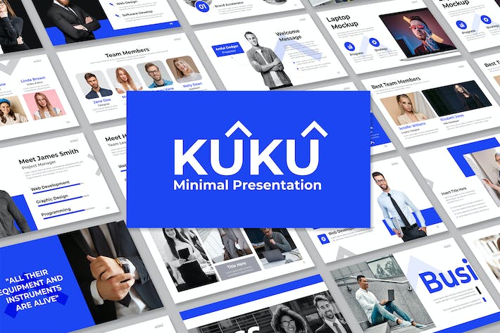 极简设计商务演讲方案PPT模板 - PPT派