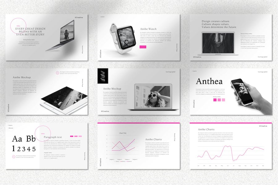 社交媒体网红博主营销推广Keynote模板 - PPT派