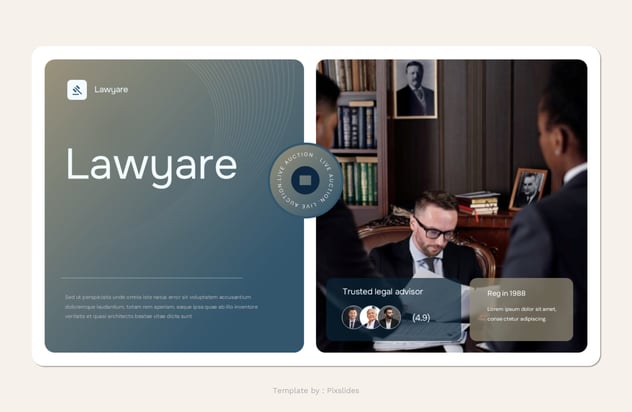 法律与律师服务介绍PPT模板 - PPT派