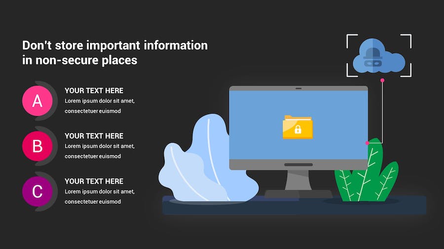 网络安全防护信息安全Keynote模板 - PPT派
