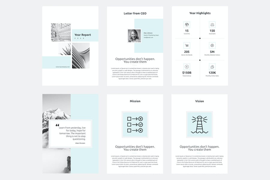 年度财务业绩报告PPT模板 - PPT派