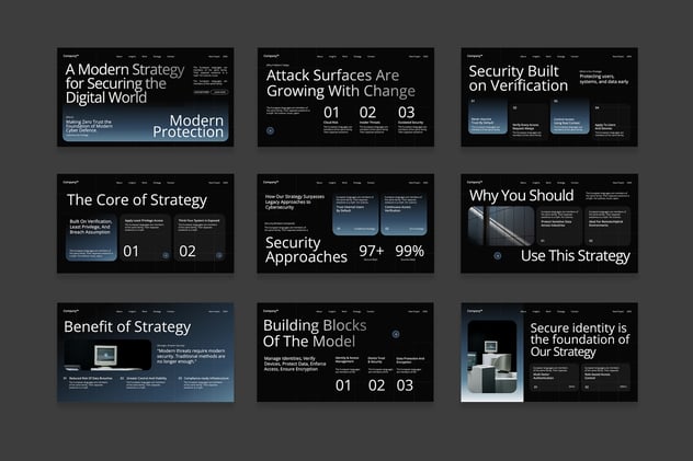 网络安全防护技术方案信息安全防御Keynote模板 - PPT派