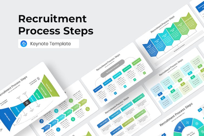 招聘流程人才招聘管理Keynote模板 - PPT派