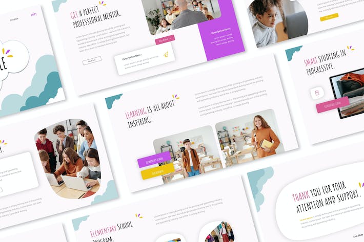 儿童涂鸦讲述展示教学Keynote模板 - PPT派