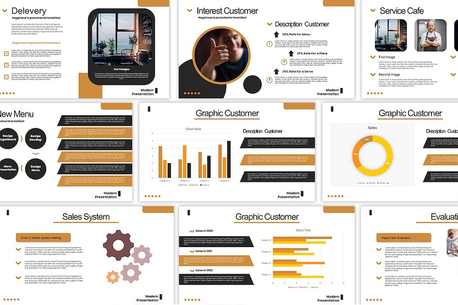创意作品集项目展示堆叠Keynote模板 - PPT派
