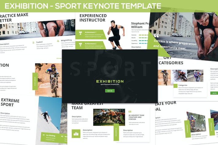 展览体育赛事活动推广宣传Keynote模板 - PPT派