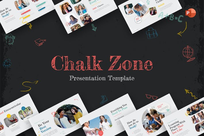 Chalkzone-doodles-education-powerpoint-template - PPT派