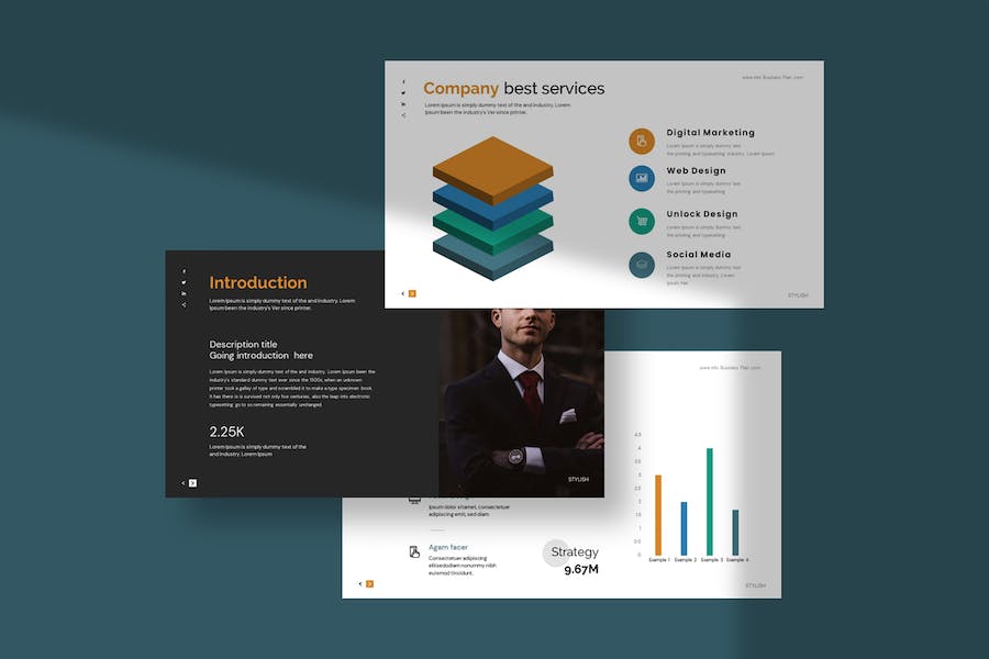 企业商业计划书战略规划方案Keynote模板 - PPT派