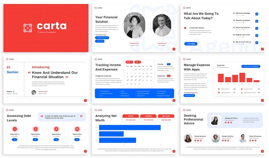 财务规划投资理财方案Keynote模板 - PPT派