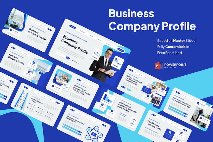 企业公司简介商务介绍PPT模板 - PPT派