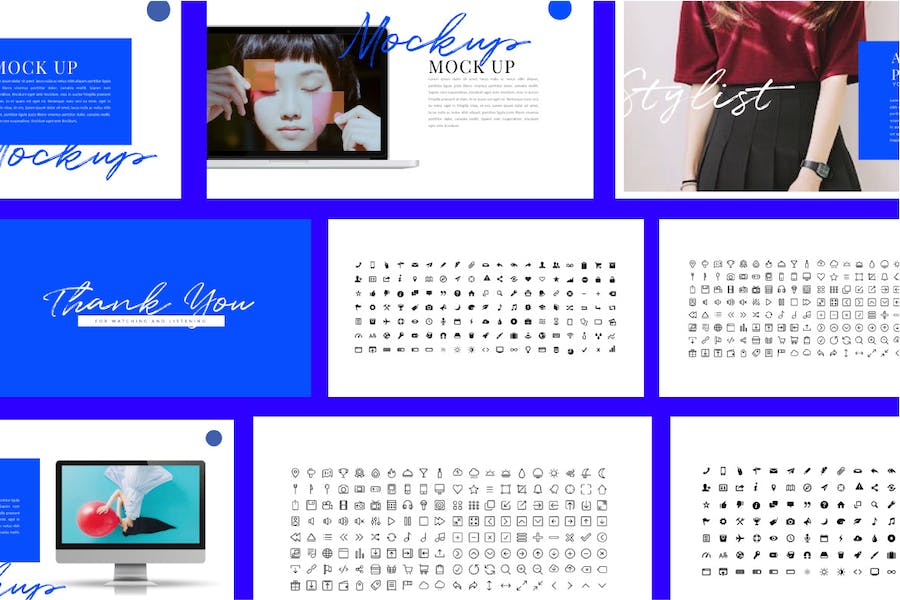 时尚杂志画册摄影作品展示Keynote模板 - PPT派