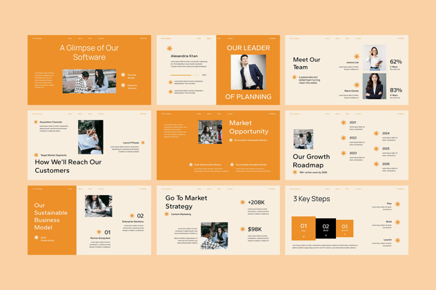 软件产品融资演讲方案PPT模板 - PPT派