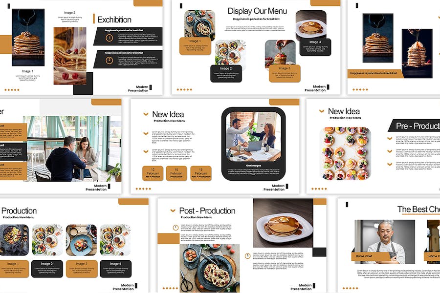 创意作品集项目展示堆叠Keynote模板 - PPT派