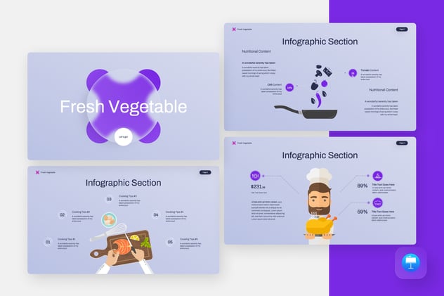 新鲜蔬菜产品推广营销方案Keynote模板 - PPT派