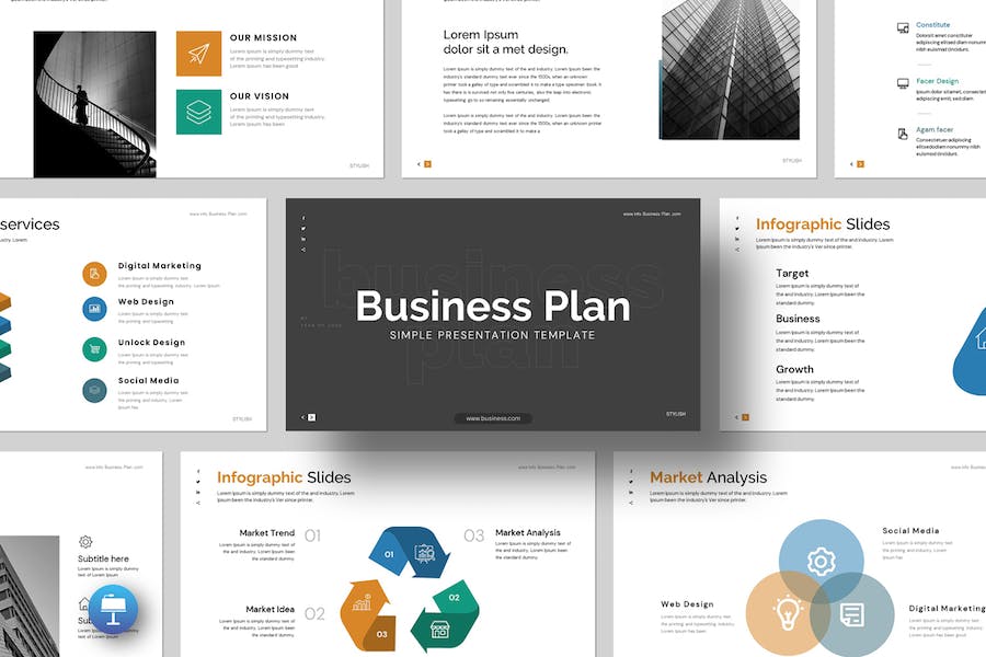 企业商业计划书战略规划方案Keynote模板 - PPT派