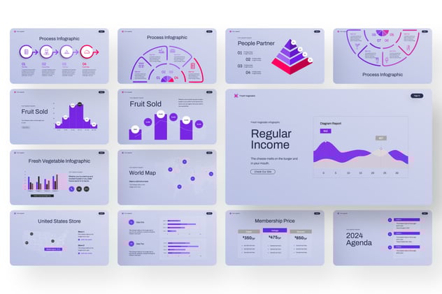 新鲜蔬菜产品推广营销方案Keynote模板 - PPT派