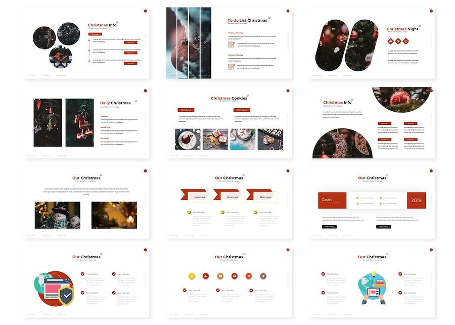 圣诞节主题演讲方案年末活动Keynote模板 - PPT派