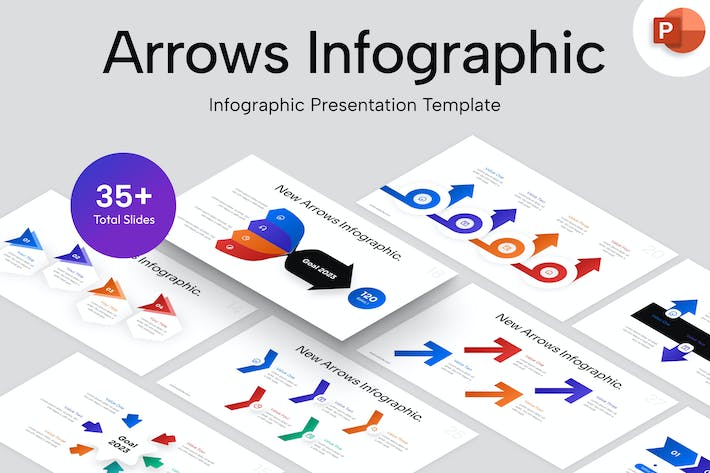 箭头-信息图表-PowerPoint-模板 - PPT派