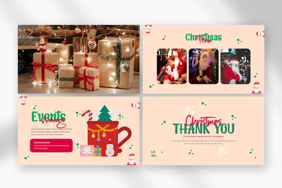 圣诞节主题演讲展示活动方案PPT模板 - PPT派