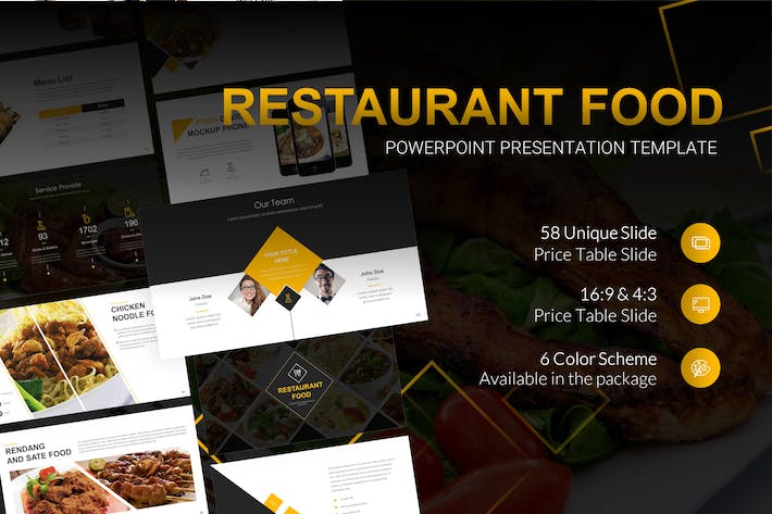 Restaurant-food-powerpoint-presentation-template - PPT派