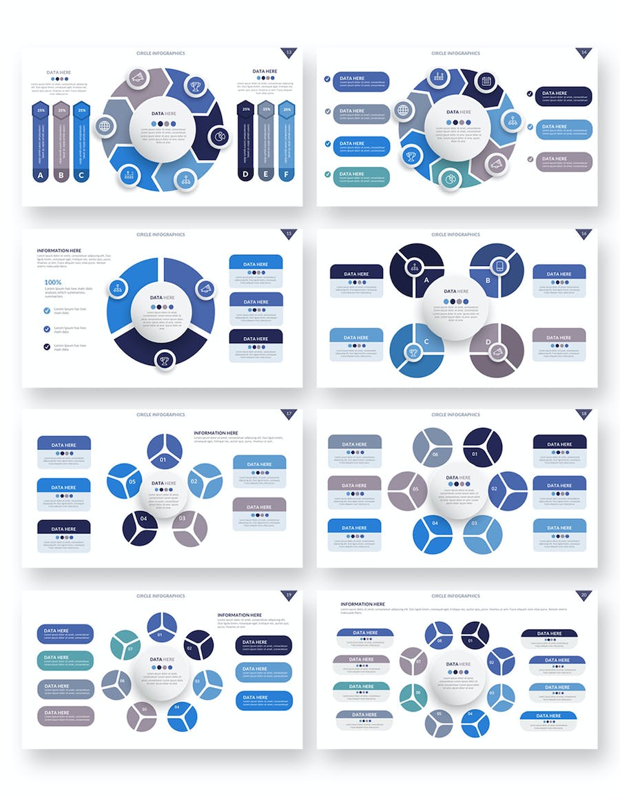 圆圈-信息图-PowerPoint - PPT派