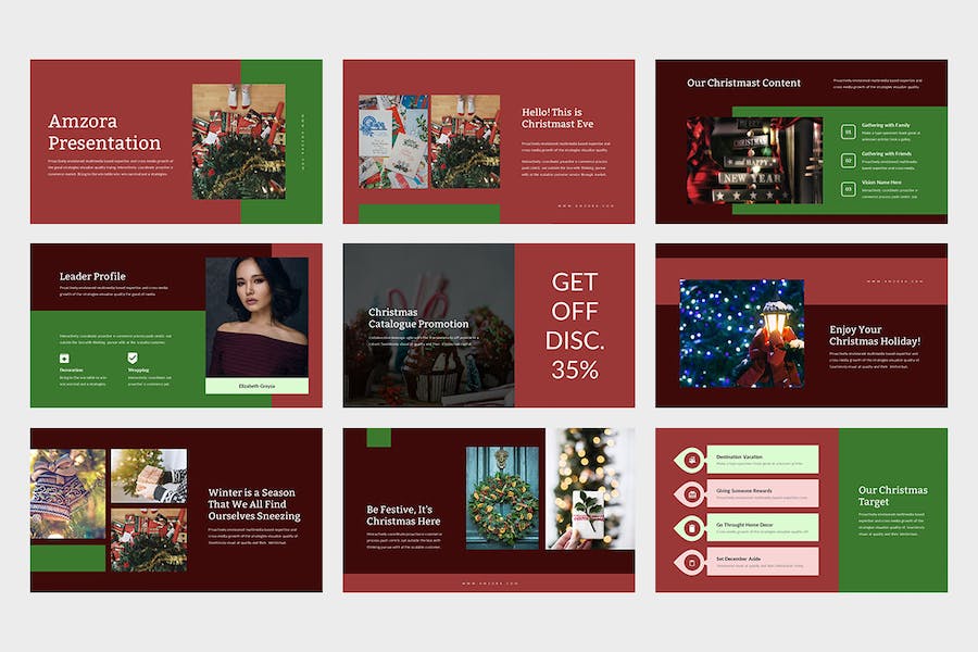 圣诞节品牌推广营销PPT模板 - PPT派