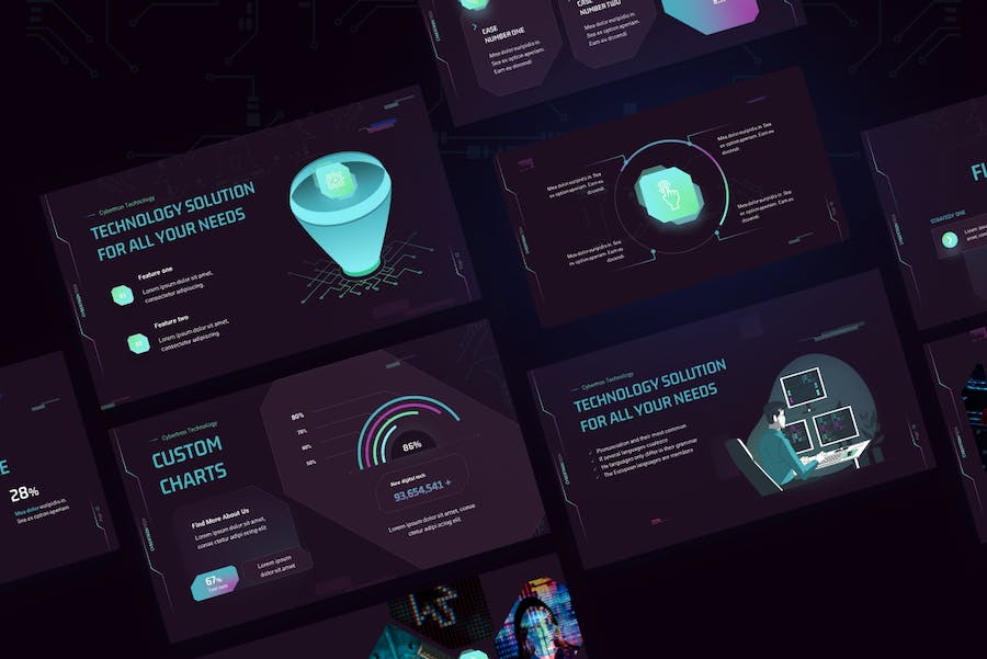 Cybertron-modern-technology-powerpoint-template - PPT派