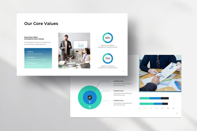年度报告财务分析经营总结Keynote模板 - PPT派