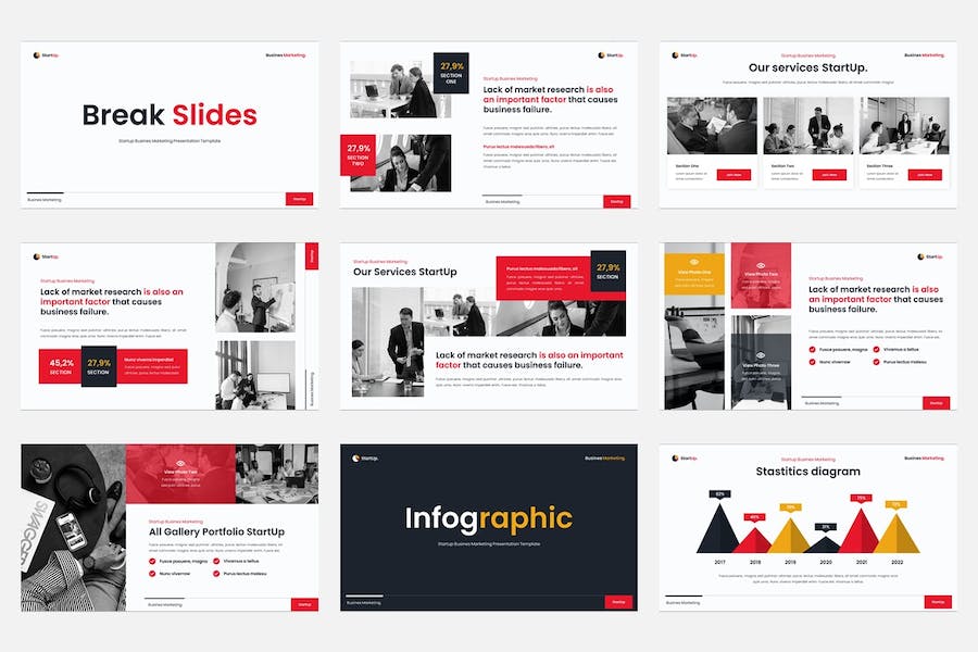 创业企业营销推广品牌建设Keynote模板 - PPT派