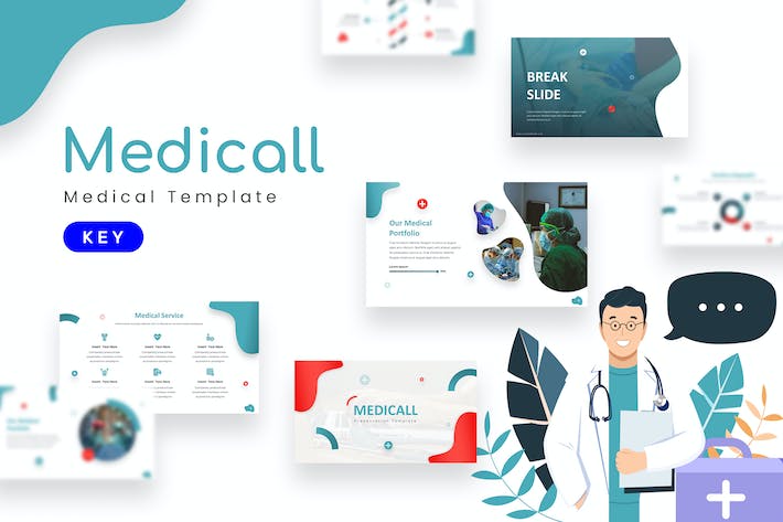 医疗健康行业知识宣传Keynote模板 - PPT派