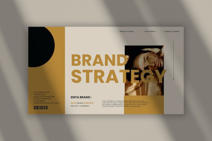 复古暗色品牌战略Keynote主题模板 - PPT派