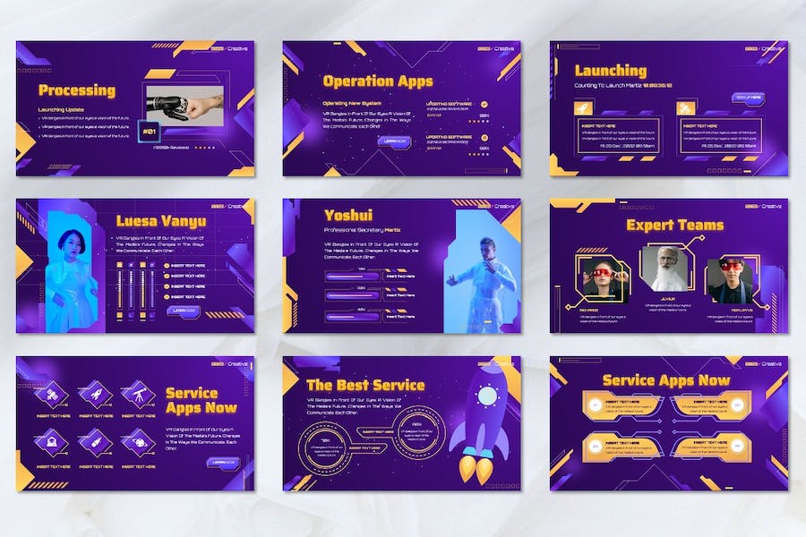 创意设计项目介绍方案Keynote模板 Retry - PPT派