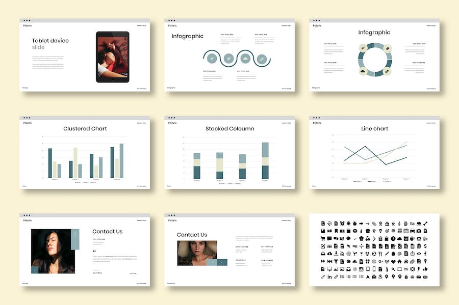 北极星商务企业战略规划宣传PPT模板 - PPT派