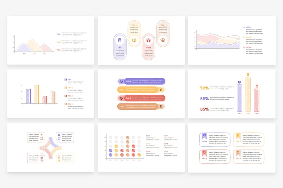 学校教育涂鸦信息图形Keynote模板 - PPT派