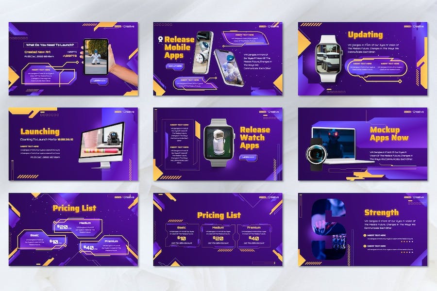 创意设计项目介绍方案Keynote模板 Retry - PPT派