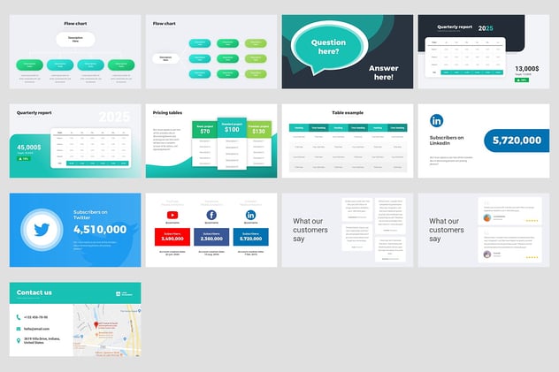 融资路演报告方案信息图形PPT模板 - PPT派