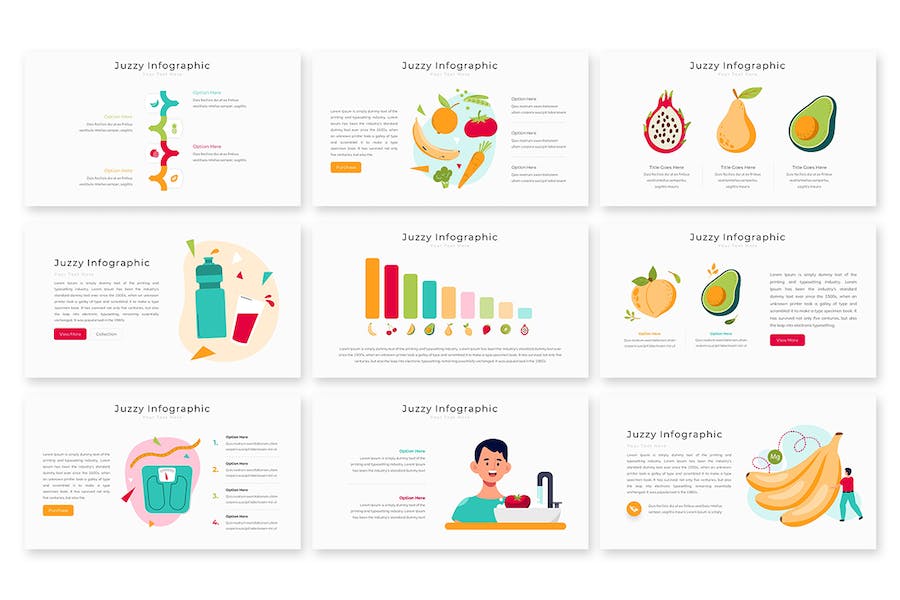 创意数据可视化分析信息图形Keynote模板 - PPT派