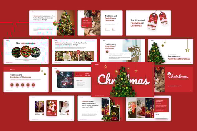 圣诞节派对活动策划方案PPT模板 - PPT派