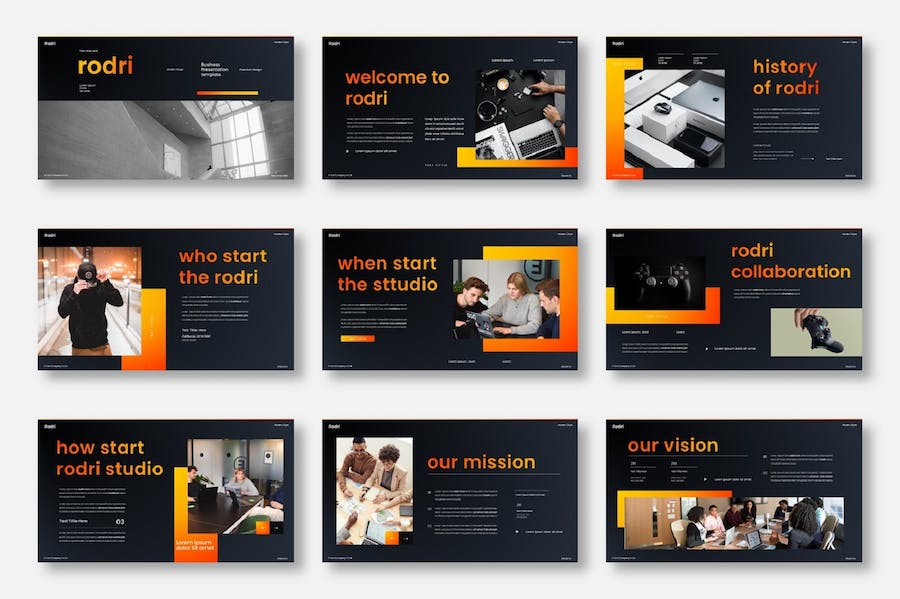 商务企业发展战略讲述Keynote模板 - PPT派