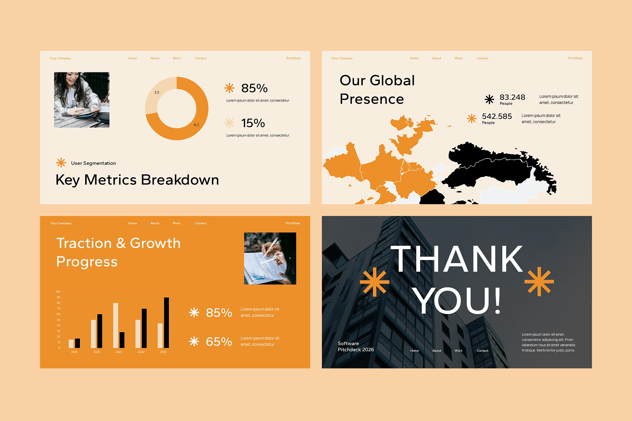 软件产品融资演讲方案PPT模板 - PPT派