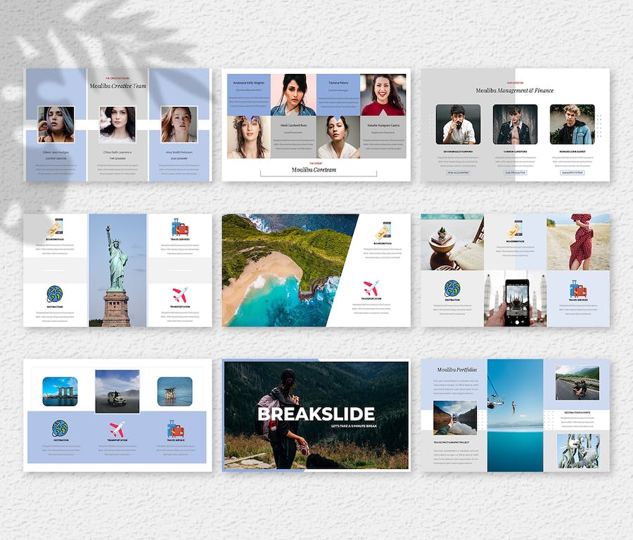 高级创意商务汇报演示PPT模板 - PPT派