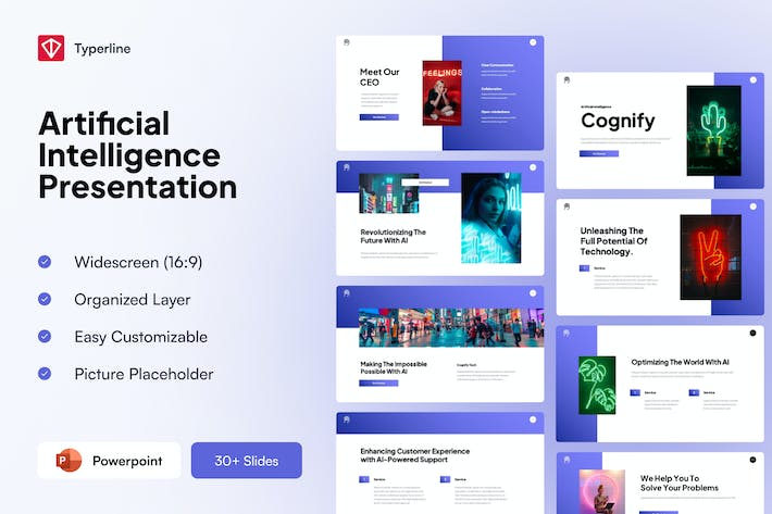 人工智能进化发展讲述Keynote模板 - PPT派